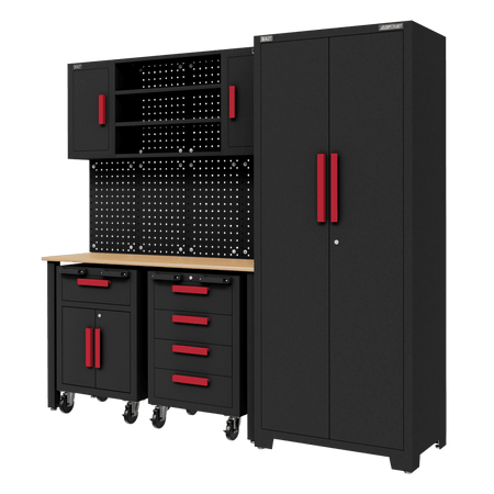 Complete Garage Storage System with 2 Mobile Trolleys Model No- APMS12OP