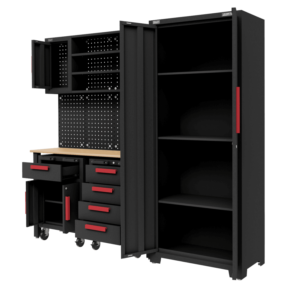 Complete Garage Storage System with 2 Mobile Trolleys Model No- APMS12OP