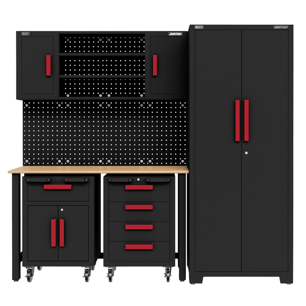 Complete Garage Storage System with 2 Mobile Trolleys Model No- APMS12OP