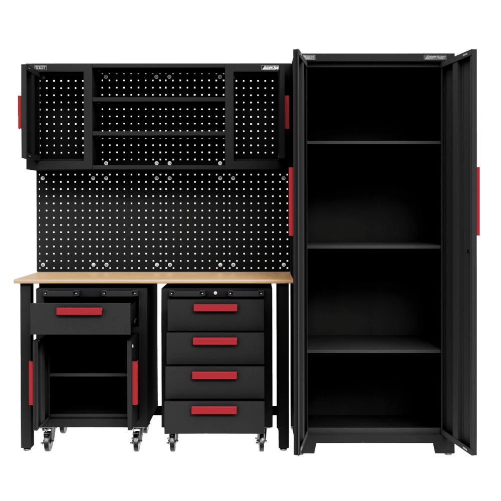 Complete Garage Storage System with 2 Mobile Trolleys Model No- APMS12OP