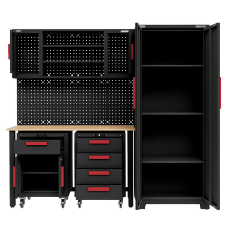 Complete Garage Storage System with 2 Mobile Trolleys Model No- APMS12OP