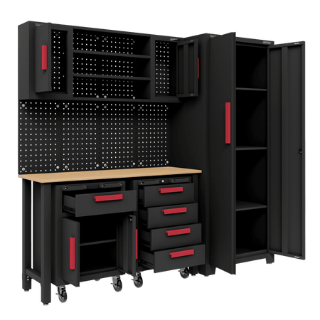 Complete Garage Storage System with 2 Mobile Trolleys Model No- APMS12OP