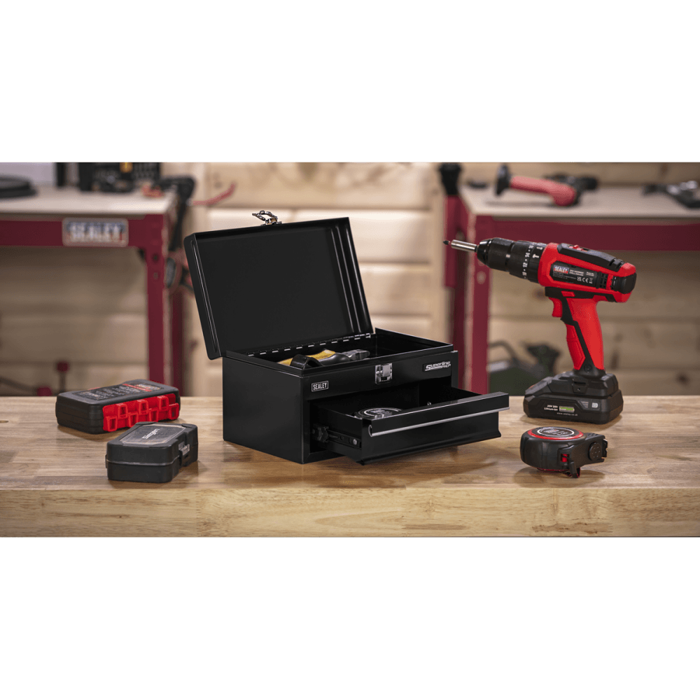 Superline Pro Mini Toolbox with Drawer - Black Model No- APMTB2