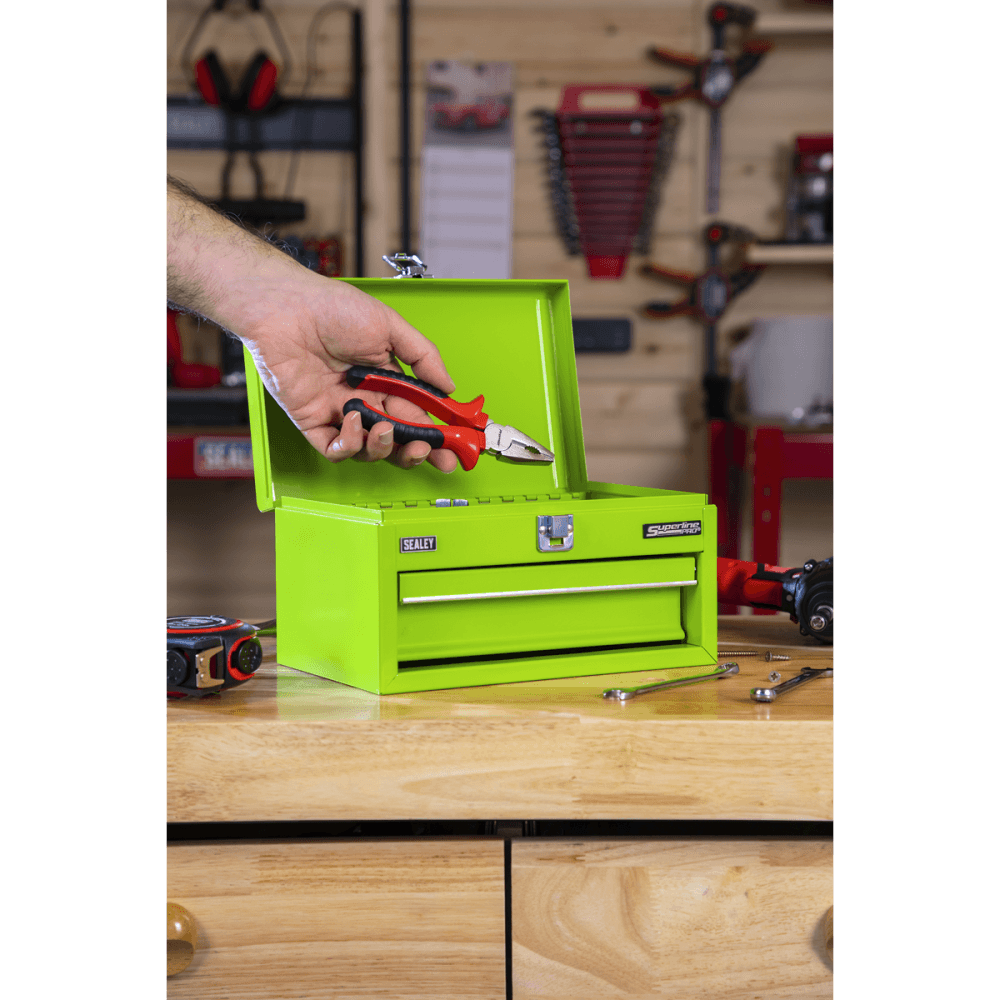 Superline Pro Mini Toolbox with Drawer - Green Model No- APMTB3