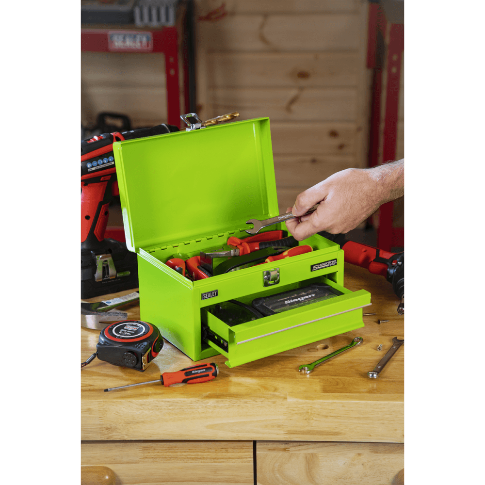 Superline Pro Mini Toolbox with Drawer - Green Model No- APMTB3