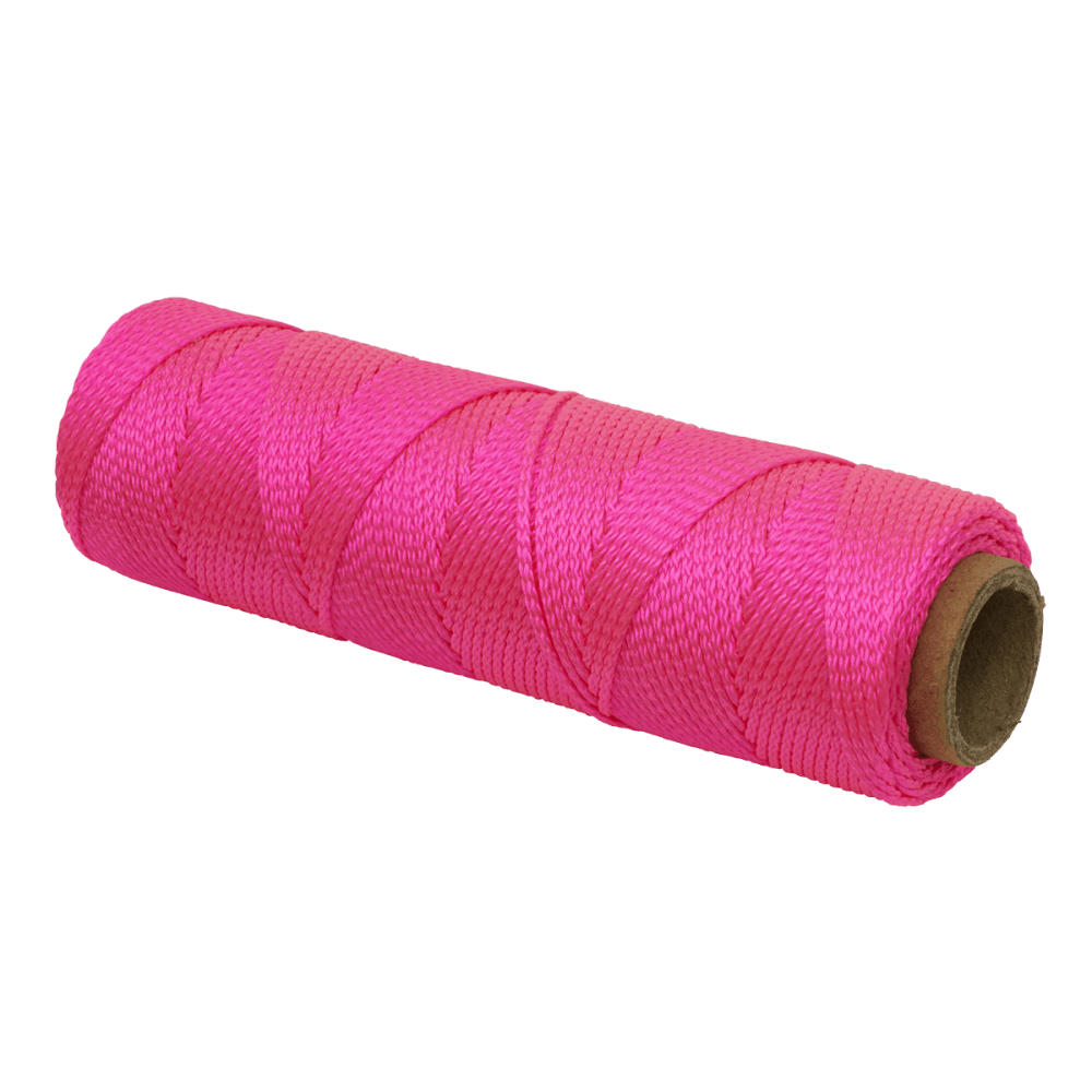 Braided Nylon Brick Line 76m - Pink Model No- BLP1