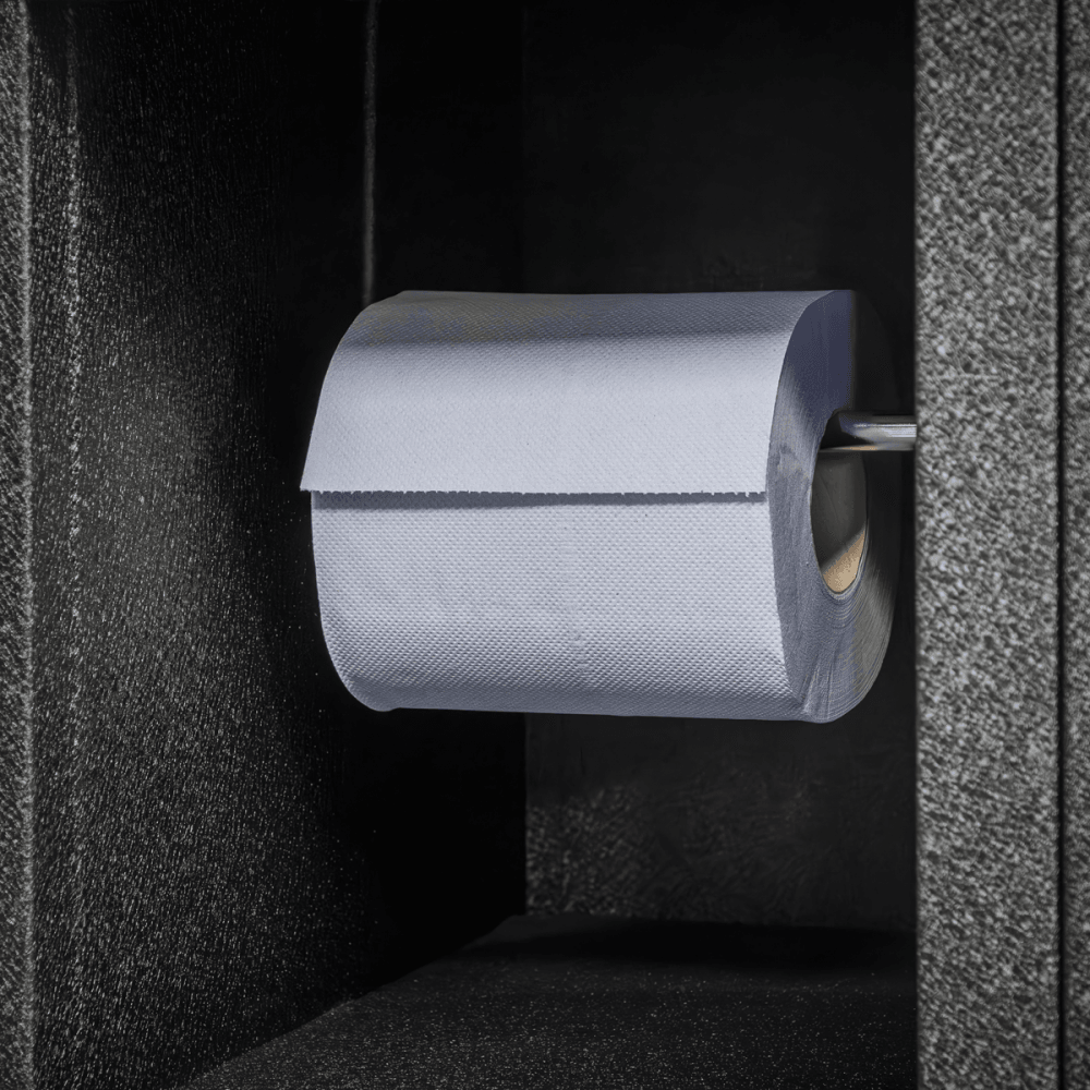 2-Ply Embossed Blue Paper Roll 60m - Pack of 6 Model No- BLU60