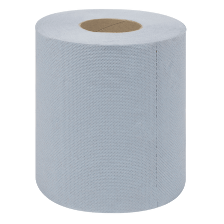 2-Ply Embossed Blue Paper Roll 60m - Pack of 6 Model No- BLU60