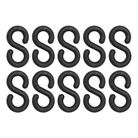 Plastic Chain S-Hook - Pack of 10 Model No- BSH10