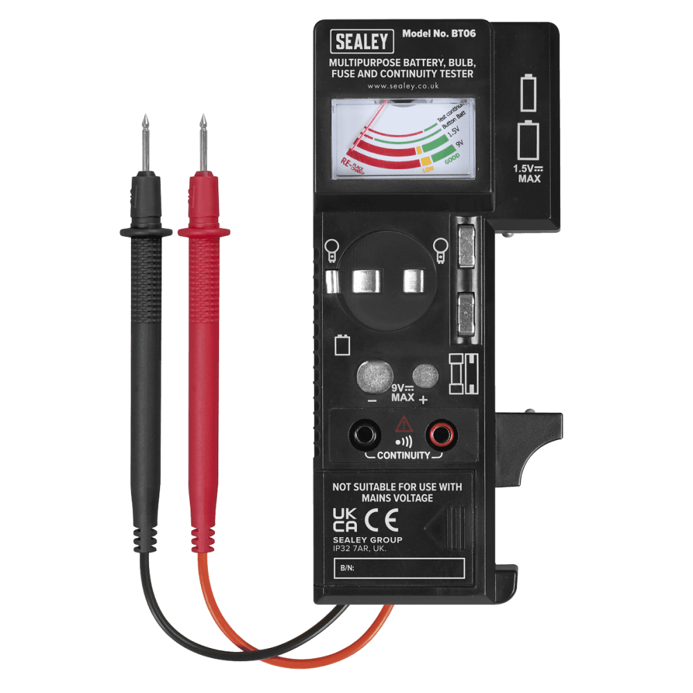 Multipurpose Battery, Bulb, Fuse & Continuity Tester Model No- BT06