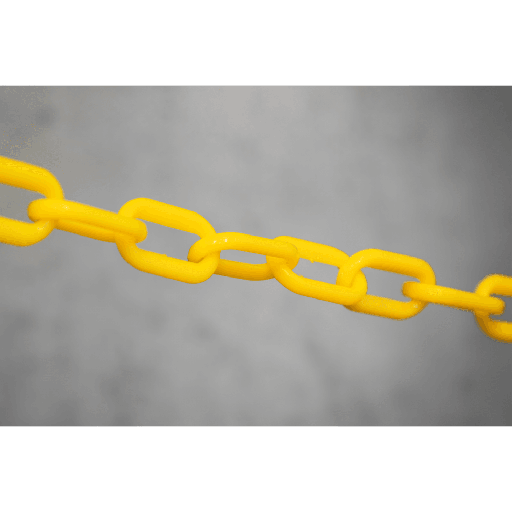 Plastic Chain 25m x 6mm - Black/Yellow Model No- BYC25M