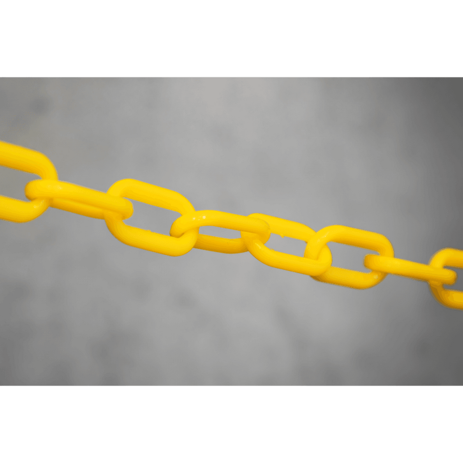 Plastic Chain 25m x 6mm - Black/Yellow Model No- BYC25M