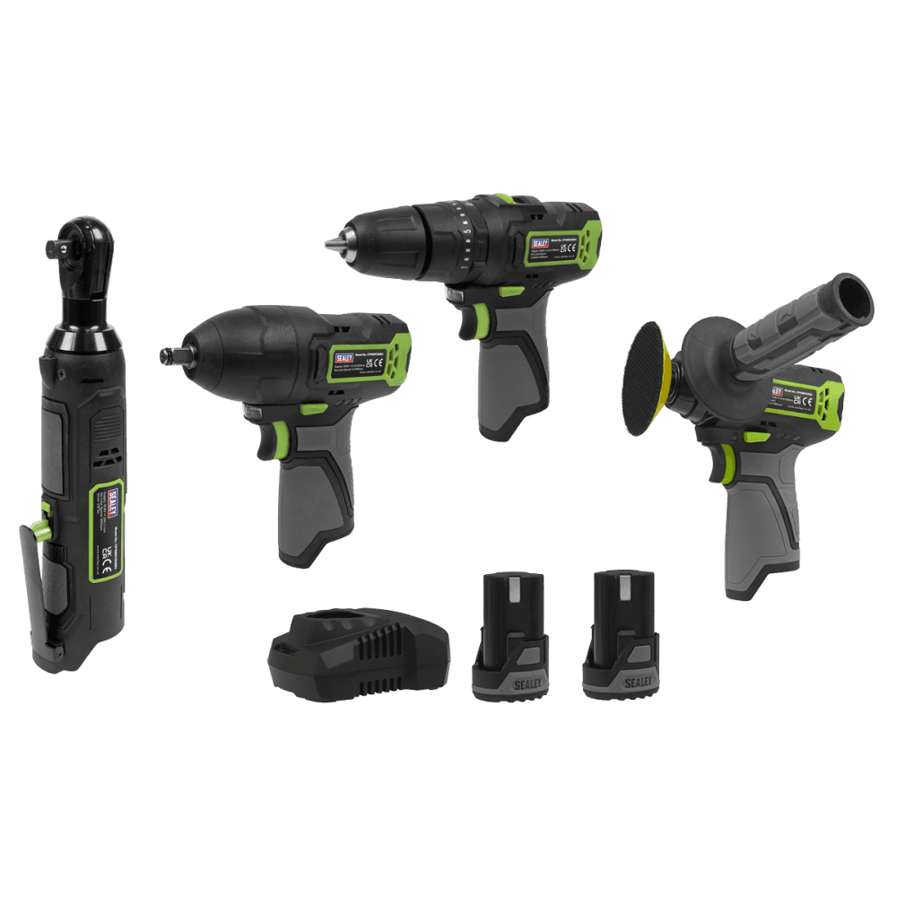 5 x SV10.8 Series Cordless Power Kit 10.8V - 2 Batteries & Euro Plug Model No- CP108VCOMBO1EU