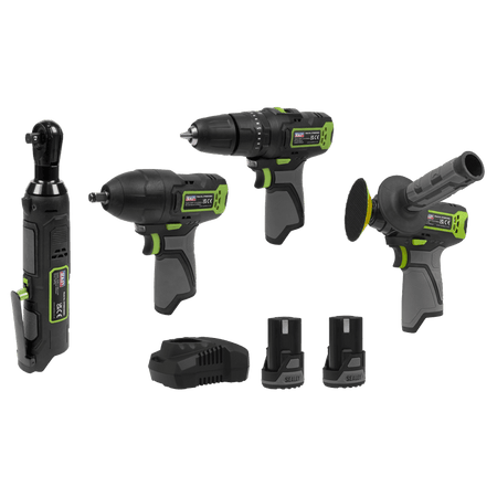 5 x SV10.8 Series Cordless Power Kit 10.8V - 2 Batteries & Euro Plug Model No- CP108VCOMBO1EU
