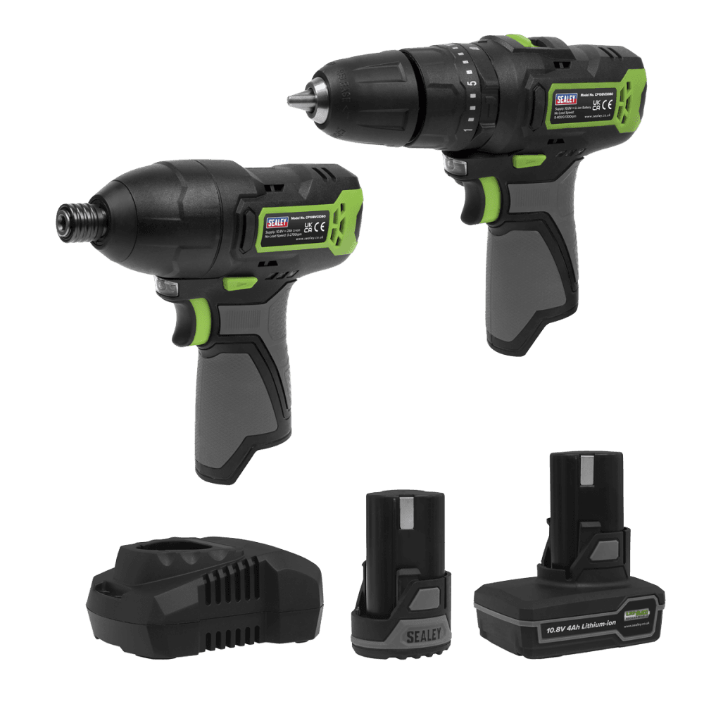 2 x SV10.8 Series Power Tool Kit 10.8V - 2 Batteries Model No- CP108VCOMBO3