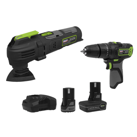 2 x SV10.8 Series Cordless Power Tool Kit 10.8V - 2 Batteries Model No- CP108VCOMBO5