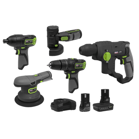 5 x SV10.8 Series Cordless Power Kit 10.8V - 2 Batteries Model No- CP108VCOMBO7