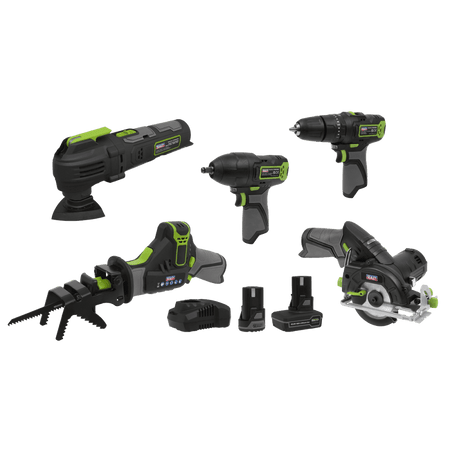 5 x SV10.8 Series Cordless Power Kit 10.8V - 2 Batteries Model No- CP108VCOMBO8