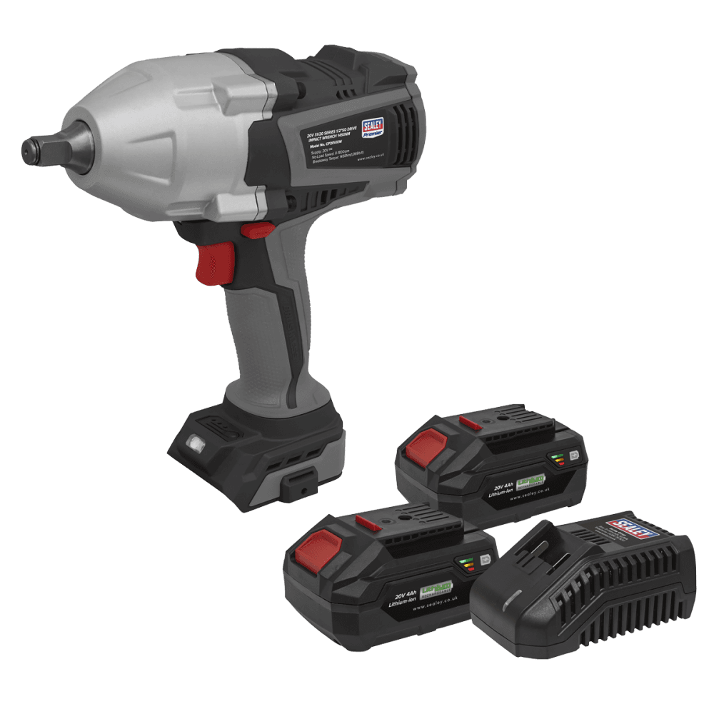 Premier SV20 Series Cordless Impact Wrench Kit 20V 4Ah - 2 Batteries Model No- CP20VXIWKIT1