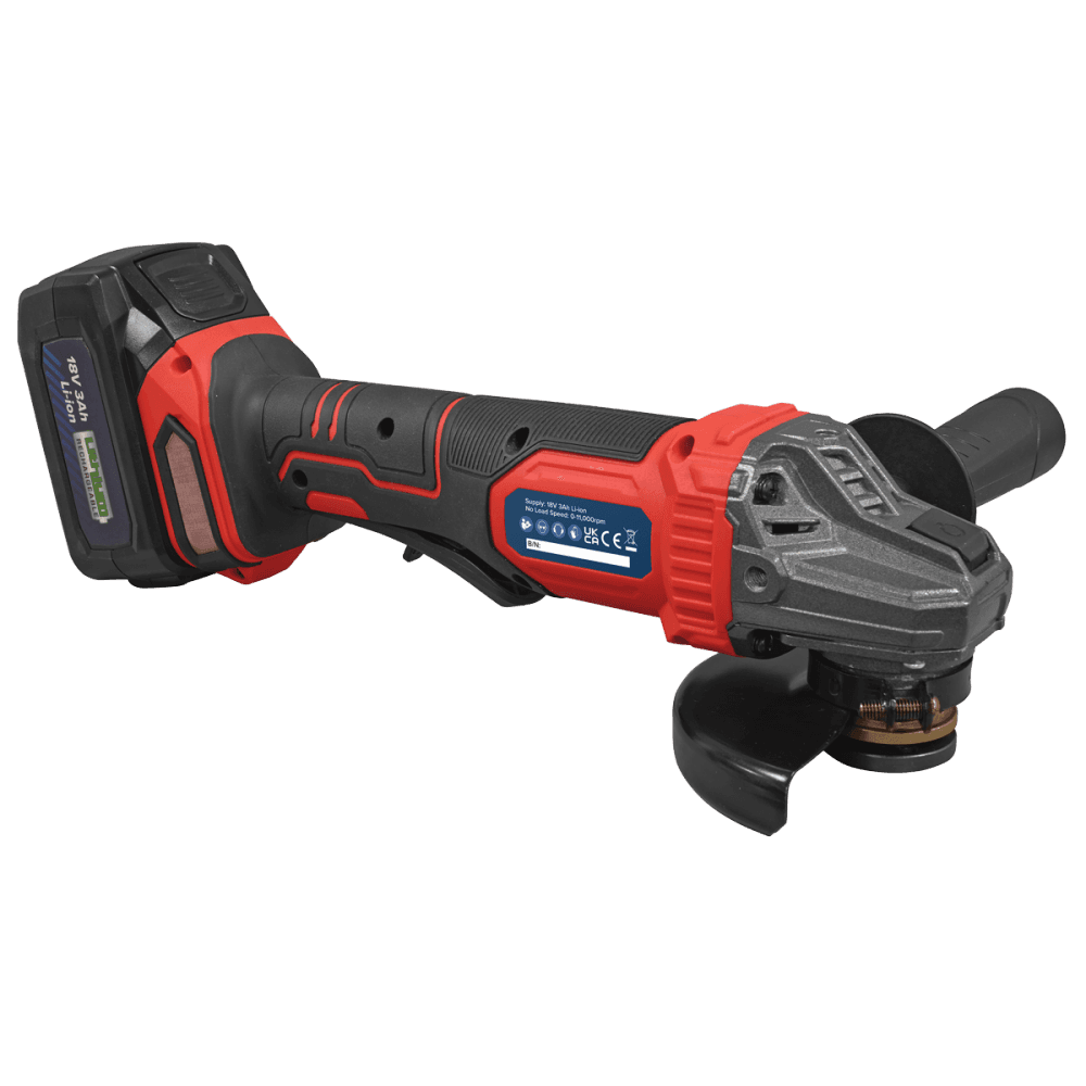115mm Cordless Angle Grinder 18V 3Ah - Red Model No- CP401LI