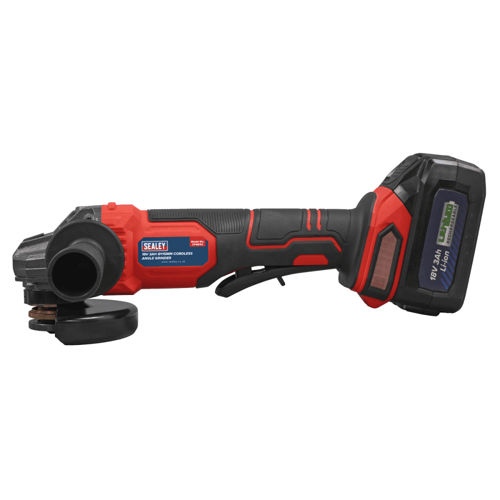 115mm Cordless Angle Grinder 18V 3Ah - Red Model No- CP401LI