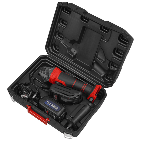 115mm Cordless Angle Grinder 18V 3Ah - Red Model No- CP401LI