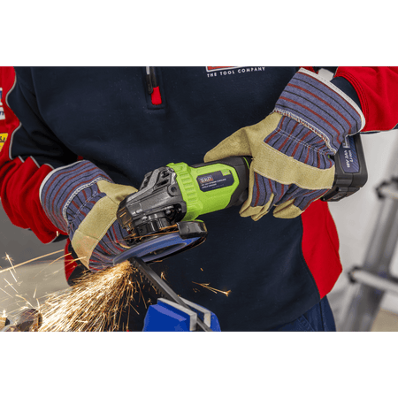 18V 3Ah 115mm Cordless Angle Grinder - Green Model No- CP401LIHV