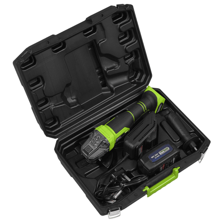 18V 3Ah 115mm Cordless Angle Grinder - Green Model No- CP401LIHV