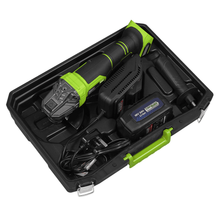 18V 3Ah 115mm Cordless Angle Grinder - Green Model No- CP401LIHV