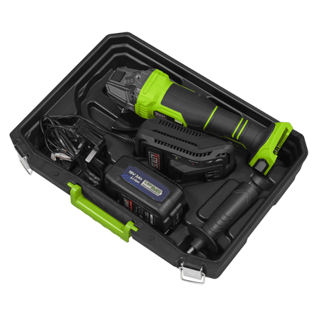 18V 3Ah 115mm Cordless Angle Grinder - Green Model No- CP401LIHV