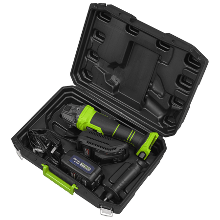 18V 3Ah 115mm Cordless Angle Grinder - Green Model No- CP401LIHV