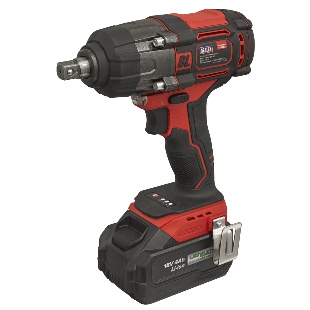 1/2"Sq Drive Cordless Brushless Impact Wrench 18V 4Ah Model No- CP650LI