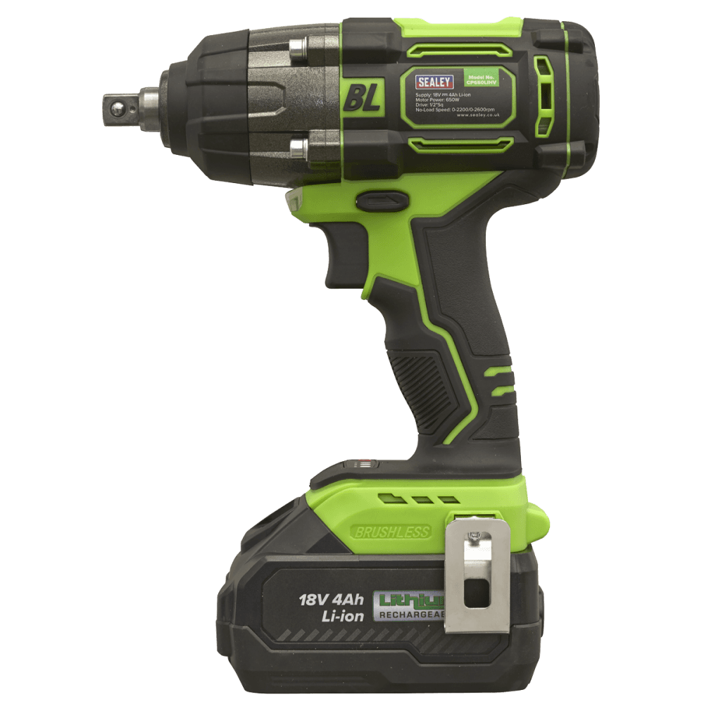 1/2"Sq Drive Cordless Brushless Impact Wrench 18V 4Ah Model No- CP650LIHV