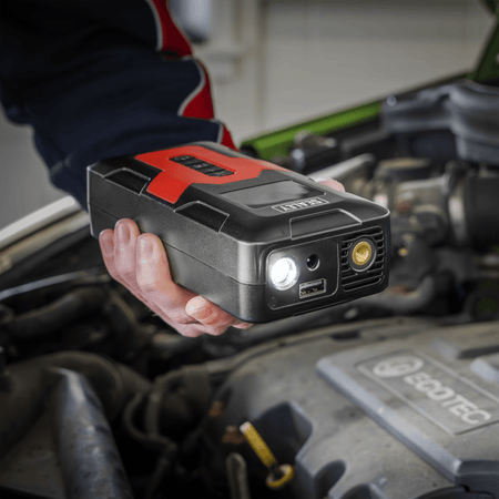 Rechargeable Tyre Inflator & Power Bank with Worklight 12V : Model No- CTI140