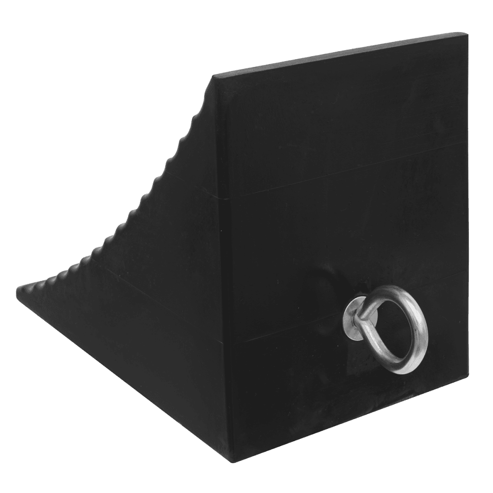 Heavy-Duty Rubber Wheel Chock - Single : Model No- CWC01
