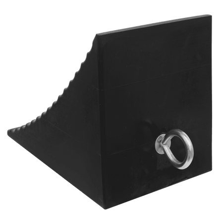 Heavy-Duty Rubber Wheel Chock - Single : Model No- CWC01