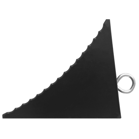 Heavy-Duty Rubber Wheel Chock - Single : Model No- CWC01