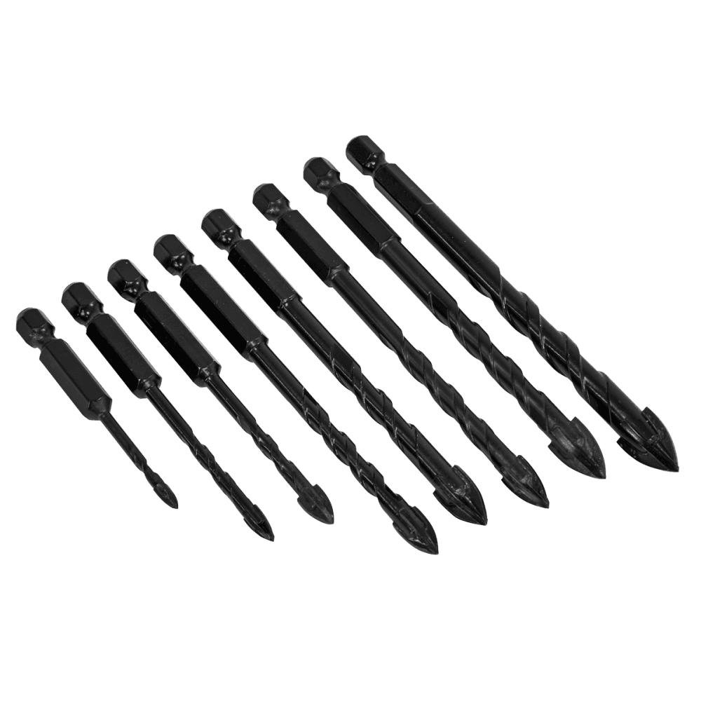 Tile & Glass Drill Bit Set 8pc : Model No- DBGC1