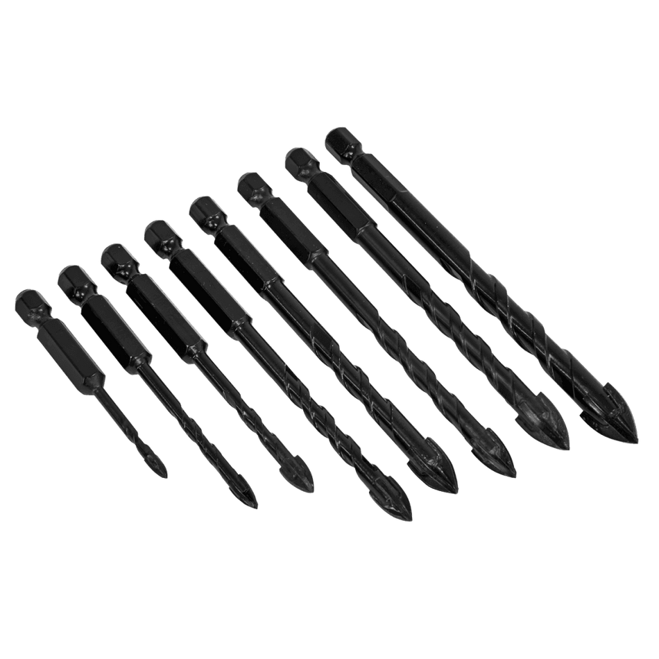 Tile & Glass Drill Bit Set 8pc Model No- DBGC1