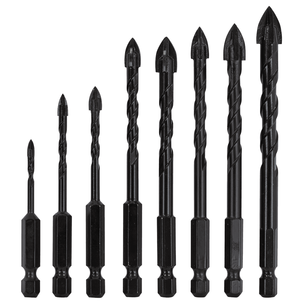 Tile & Glass Drill Bit Set 8pc : Model No- DBGC1