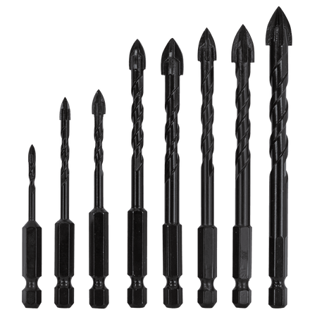 Tile & Glass Drill Bit Set 8pc : Model No- DBGC1