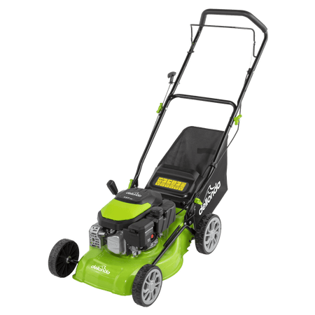 Dellonda Hand-Propelled Petrol Lawnmower Grass Cutter, 127cc 16"/41cm 4-Stroke Model No- DG100