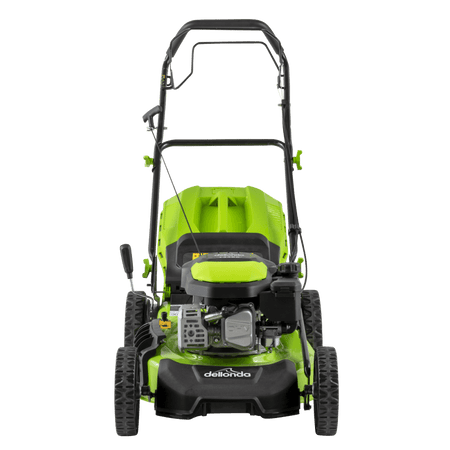 Dellonda Self-Propelled Petrol Lawnmower Grass Cutter with Height Adjustment & Grass Bag 144cc 18"/46cm 4-Stroke Engine Model No- DG101