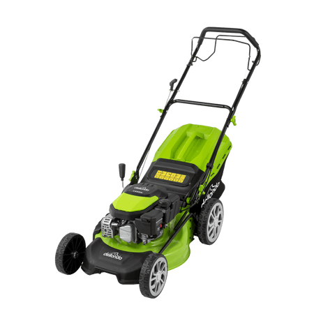 Dellonda Self-Propelled Petrol Lawnmower Grass Cutter with Height Adjustment & Grass Bag 144cc 18"/46cm 4-Stroke Engine Model No- DG101