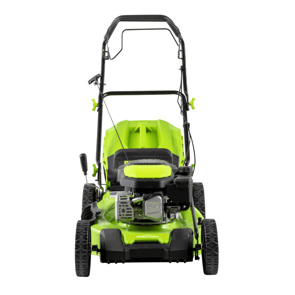 Dellonda Self-Propelled Petrol Lawnmower Grass Cutter with Height Adjustment & Grass Bag 170cc 20"/51cm 4-Stroke Engine Model No- DG102
