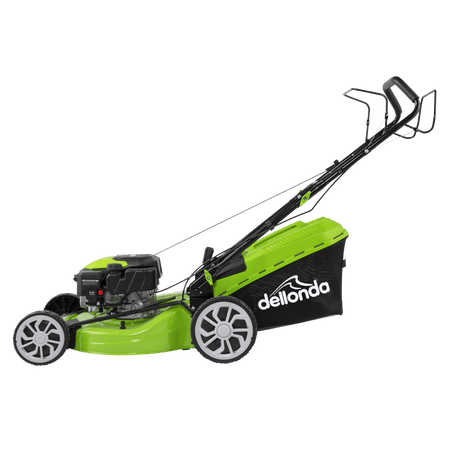 Dellonda Self-Propelled Petrol Lawnmower Grass Cutter with Height Adjustment & Grass Bag 170cc 20"/51cm 4-Stroke Engine Model No- DG102