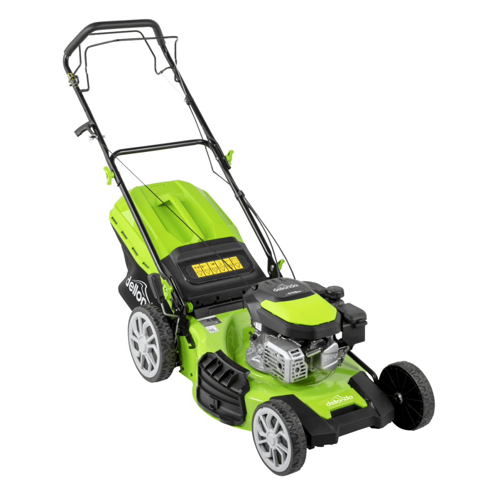 Dellonda Self-Propelled Petrol Lawnmower Grass Cutter with Height Adjustment & Grass Bag 170cc 20"/51cm 4-Stroke Engine Model No- DG102