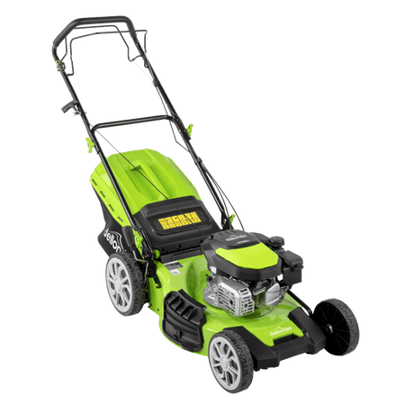 Dellonda Self-Propelled Petrol Lawnmower Grass Cutter with Height Adjustment & Grass Bag 170cc 20"/51cm 4-Stroke Engine Model No- DG102