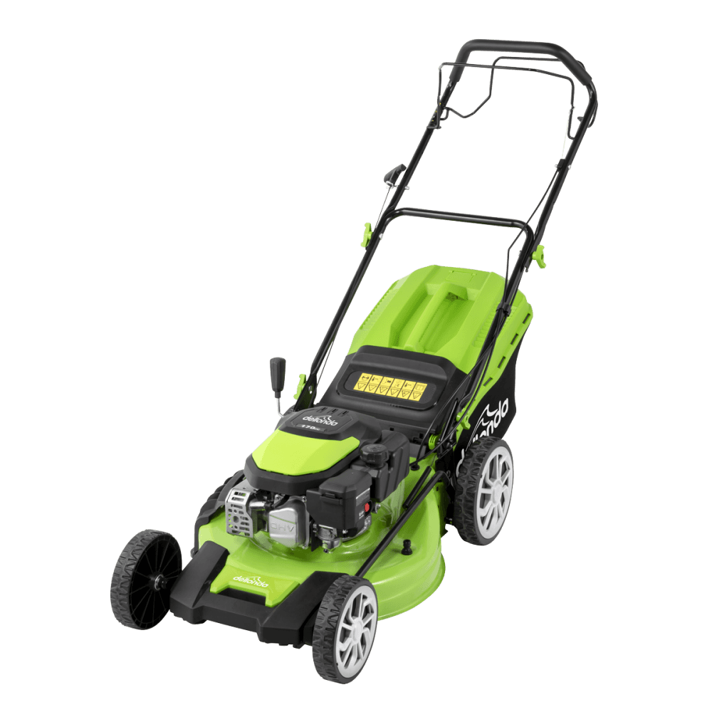 Dellonda Self-Propelled Petrol Lawnmower Grass Cutter with Height Adjustment & Grass Bag 170cc 20"/51cm 4-Stroke Engine Model No- DG102