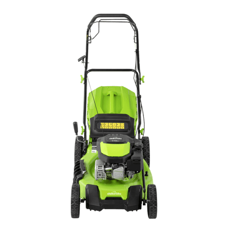 Dellonda Self-Propelled Petrol Lawnmower Grass Cutter with Height Adjustment & Grass Bag 170cc 20"/51cm 4-Stroke Engine Model No- DG102
